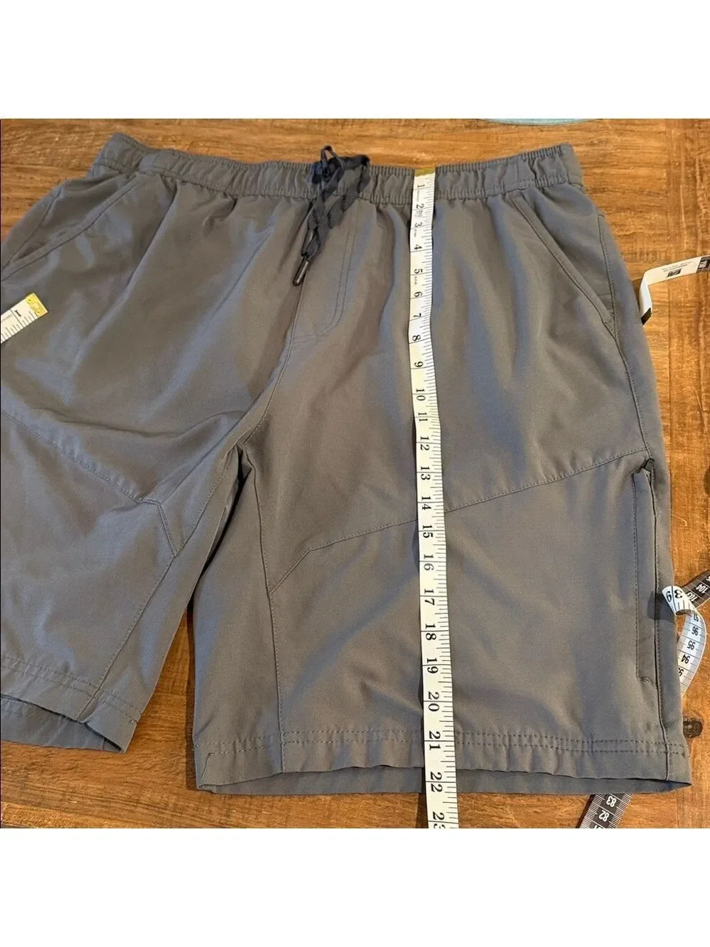 Gerry Men's Gray 4-Way Stretch, Elastic Waistband Lightweight Trail Short Sz XXL